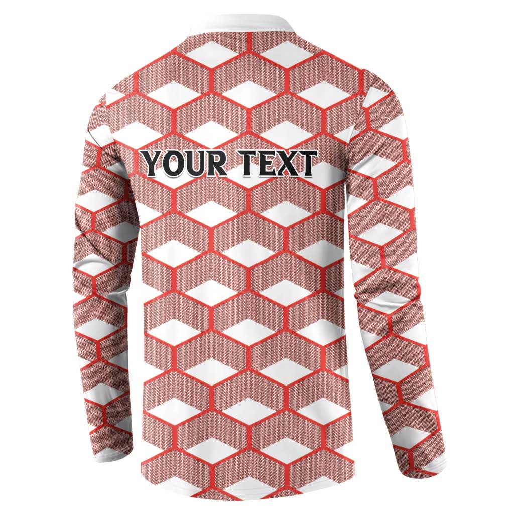 Personalized Kenya Athletics White Jersey Button Sweatshirt - Wonder Print Shop