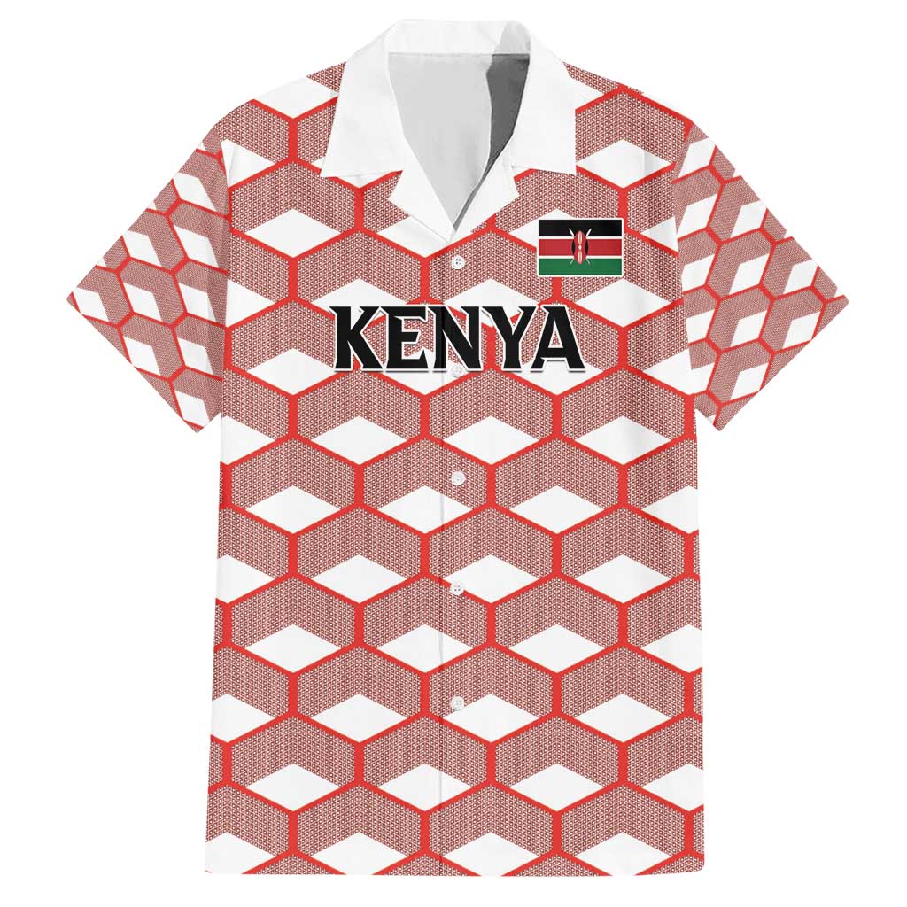 Personalized Kenya Athletics White Jersey Hawaiian Shirt - Wonder Print Shop