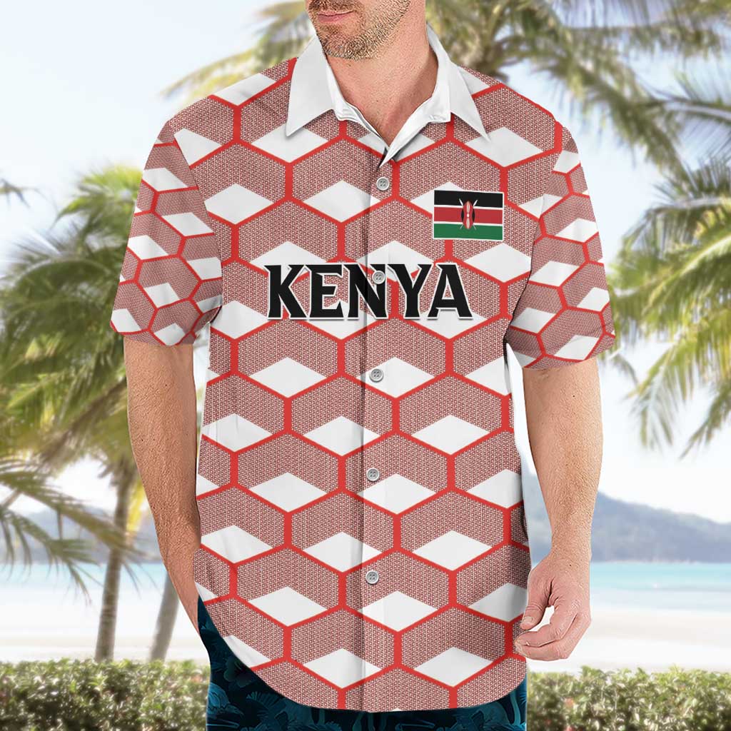 Personalized Kenya Athletics White Jersey Hawaiian Shirt - Wonder Print Shop