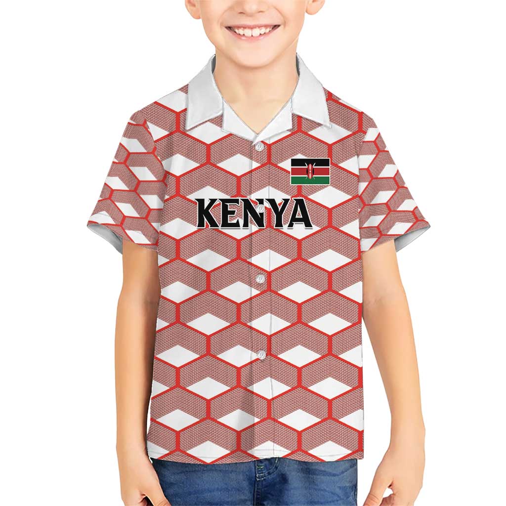 Personalized Kenya Athletics White Jersey Kid Hawaiian Shirt - Wonder Print Shop
