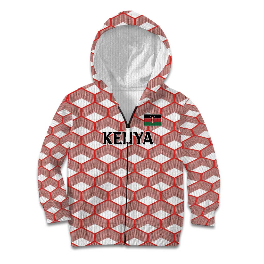 Personalized Kenya Athletics White Jersey Kid Hoodie - Wonder Print Shop