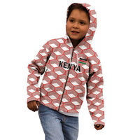 Personalized Kenya Athletics White Jersey Kid Hoodie - Wonder Print Shop