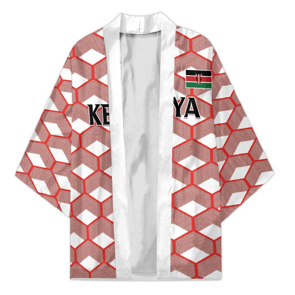 Personalized Kenya Athletics White Jersey Kimono - Wonder Print Shop