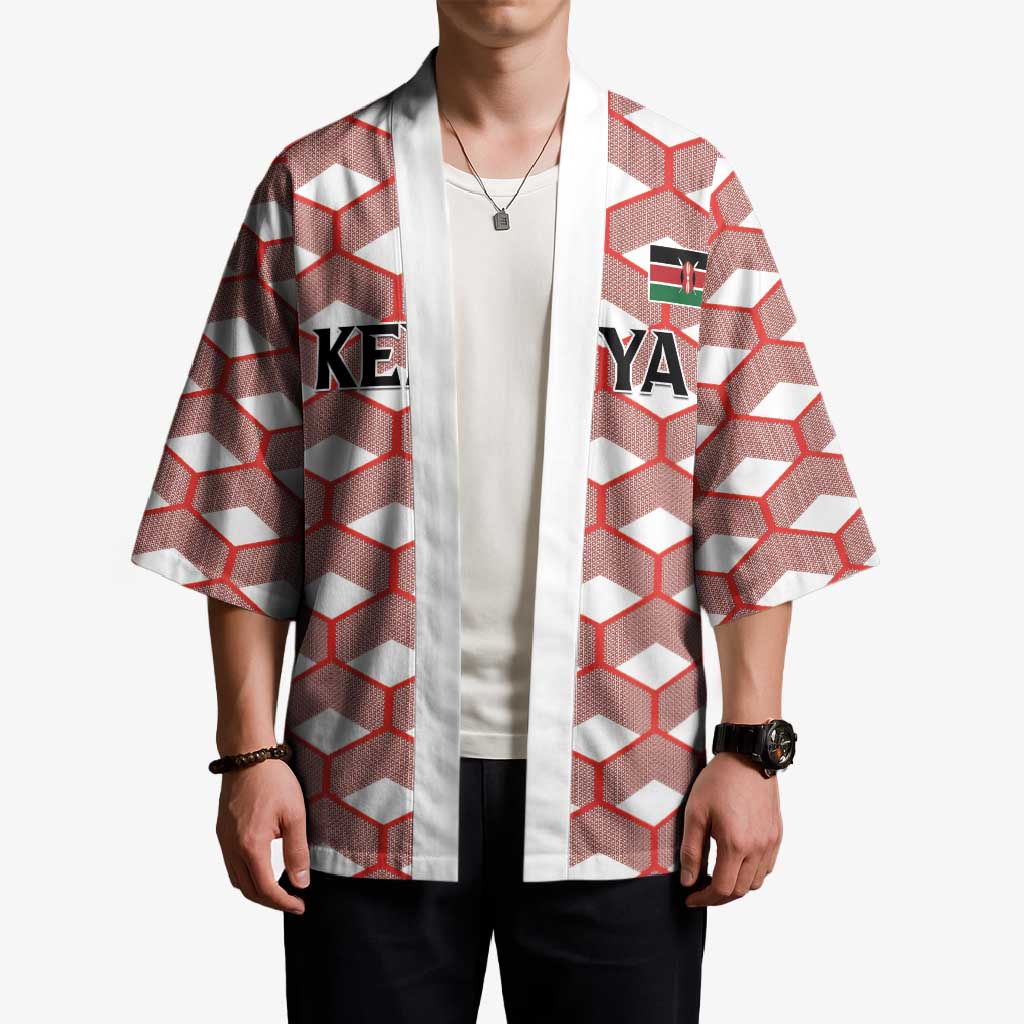 Personalized Kenya Athletics White Jersey Kimono - Wonder Print Shop