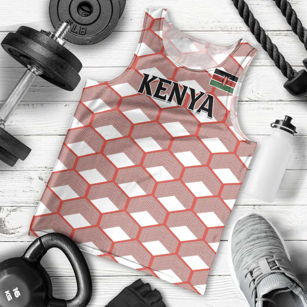 Personalized Kenya Athletics White Jersey Men Tank Top - Wonder Print Shop