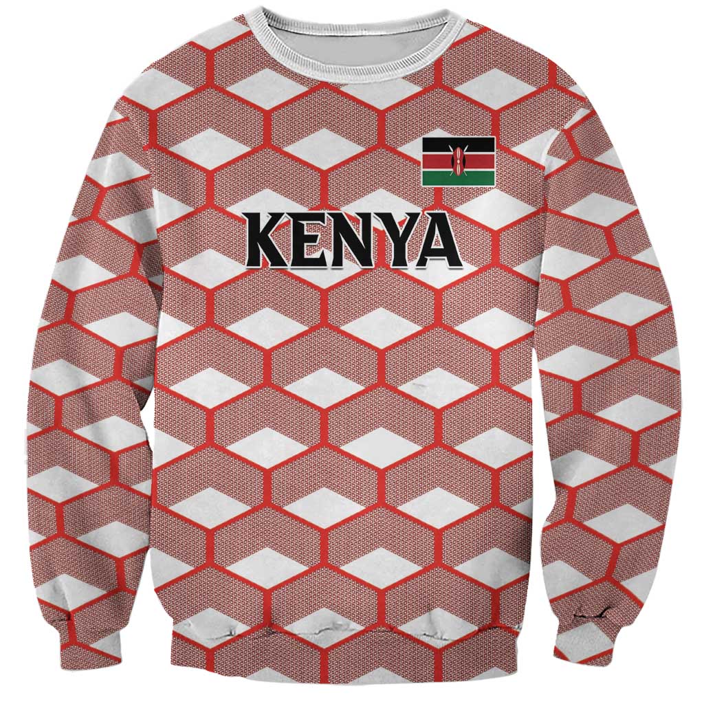 Personalized Kenya Athletics White Jersey Sweatshirt - Wonder Print Shop