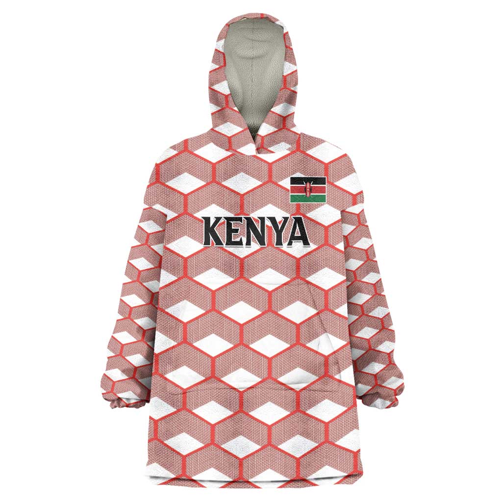 Personalized Kenya Athletics White Jersey Wearable Blanket Hoodie - Wonder Print Shop