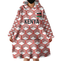 Personalized Kenya Athletics White Jersey Wearable Blanket Hoodie - Wonder Print Shop