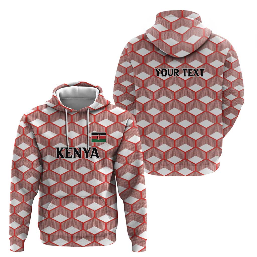 Personalized Kenya Athletics White Jersey Zip Hoodie - Wonder Print Shop