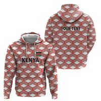 Personalized Kenya Athletics White Jersey Zip Hoodie - Wonder Print Shop