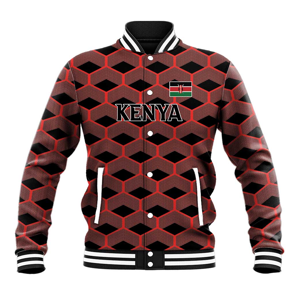 Personalized Kenya Athletics Black Jersey Baseball Jacket - Wonder Print Shop