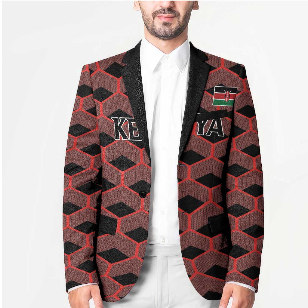 Personalized Kenya Athletics Black Jersey Blazer - Wonder Print Shop