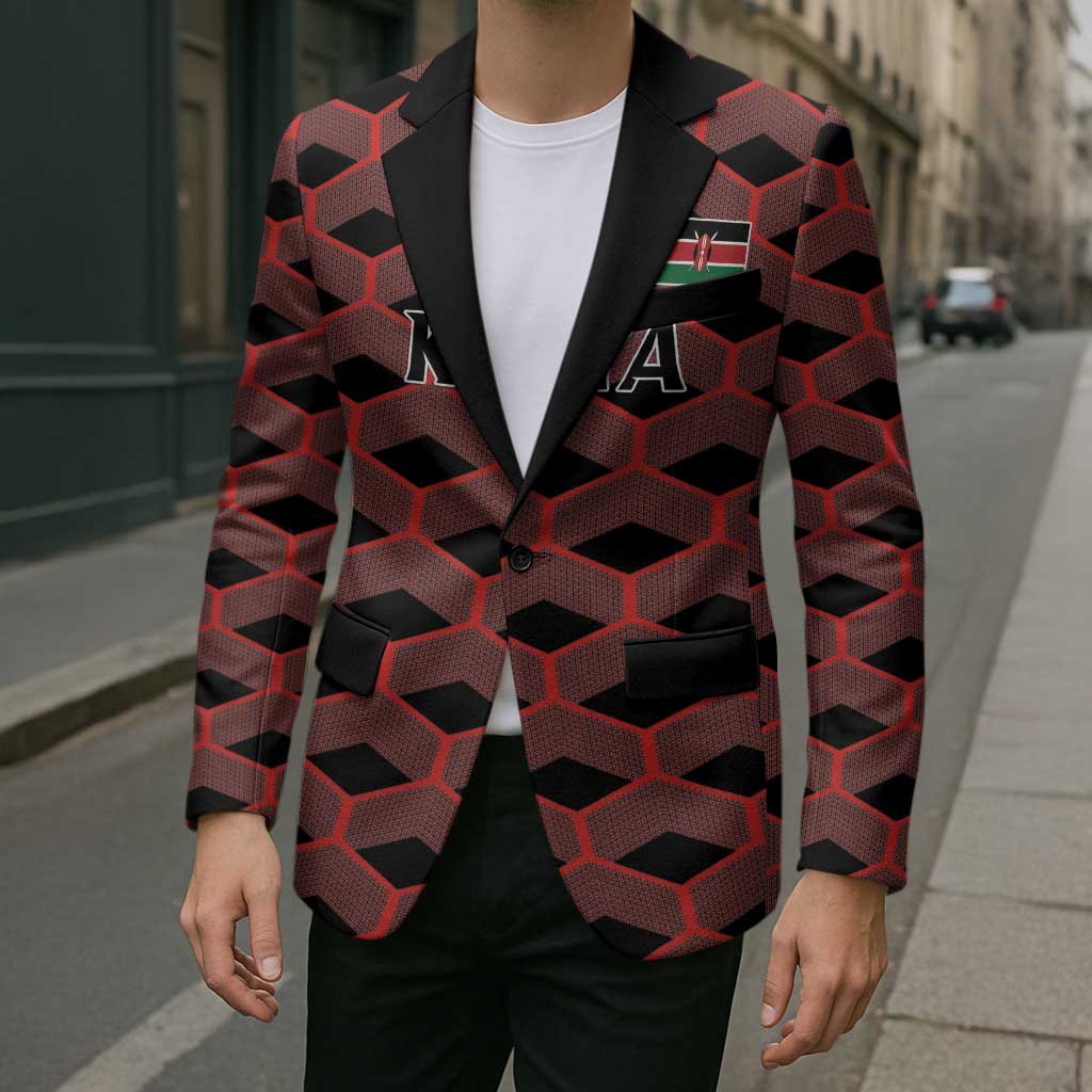 Personalized Kenya Athletics Black Jersey Blazer - Wonder Print Shop