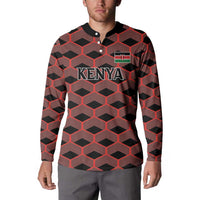 Personalized Kenya Athletics Black Jersey Button Sweatshirt - Wonder Print Shop