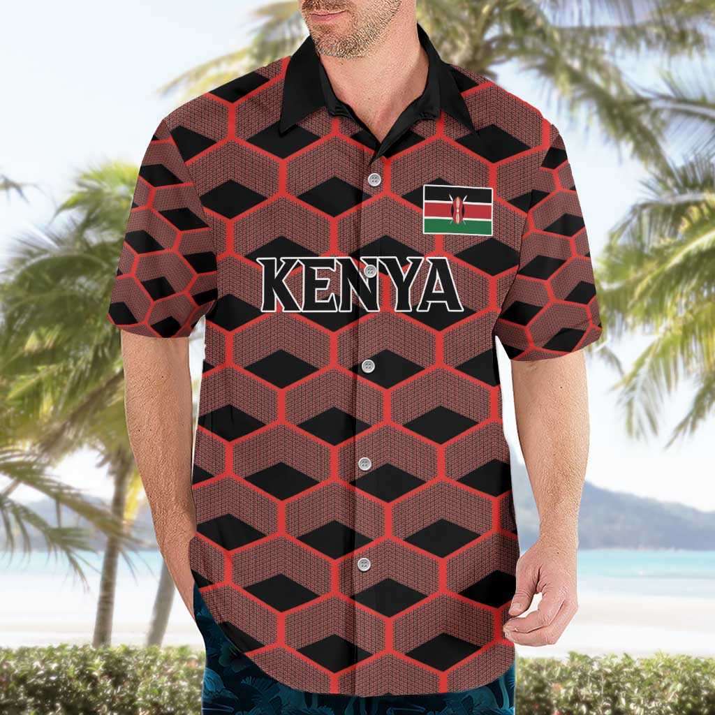Personalized Kenya Athletics Black Jersey Hawaiian Shirt - Wonder Print Shop
