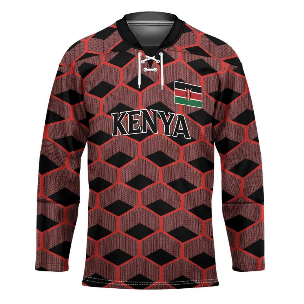 Personalized Kenya Athletics Black Jersey Hockey Jersey - Wonder Print Shop
