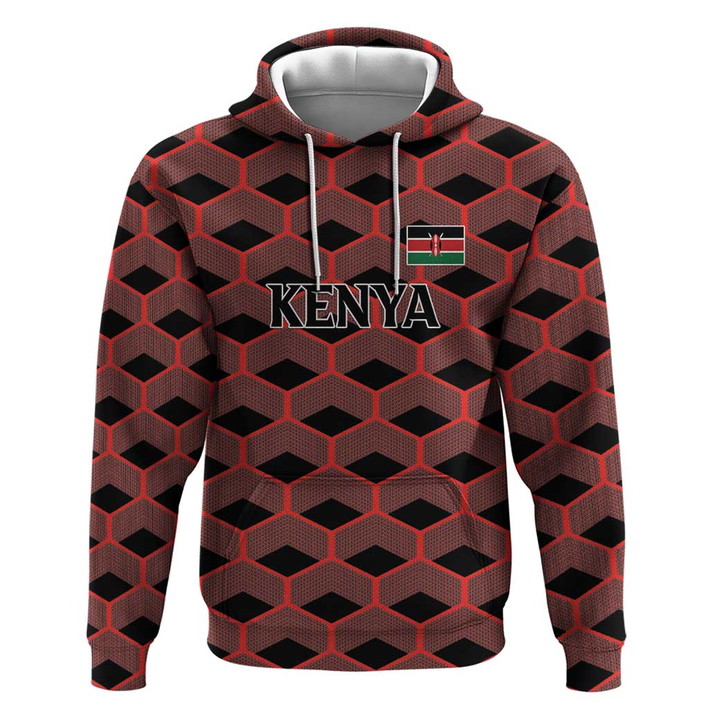 Personalized Kenya Athletics Black Jersey Hoodie - Wonder Print Shop