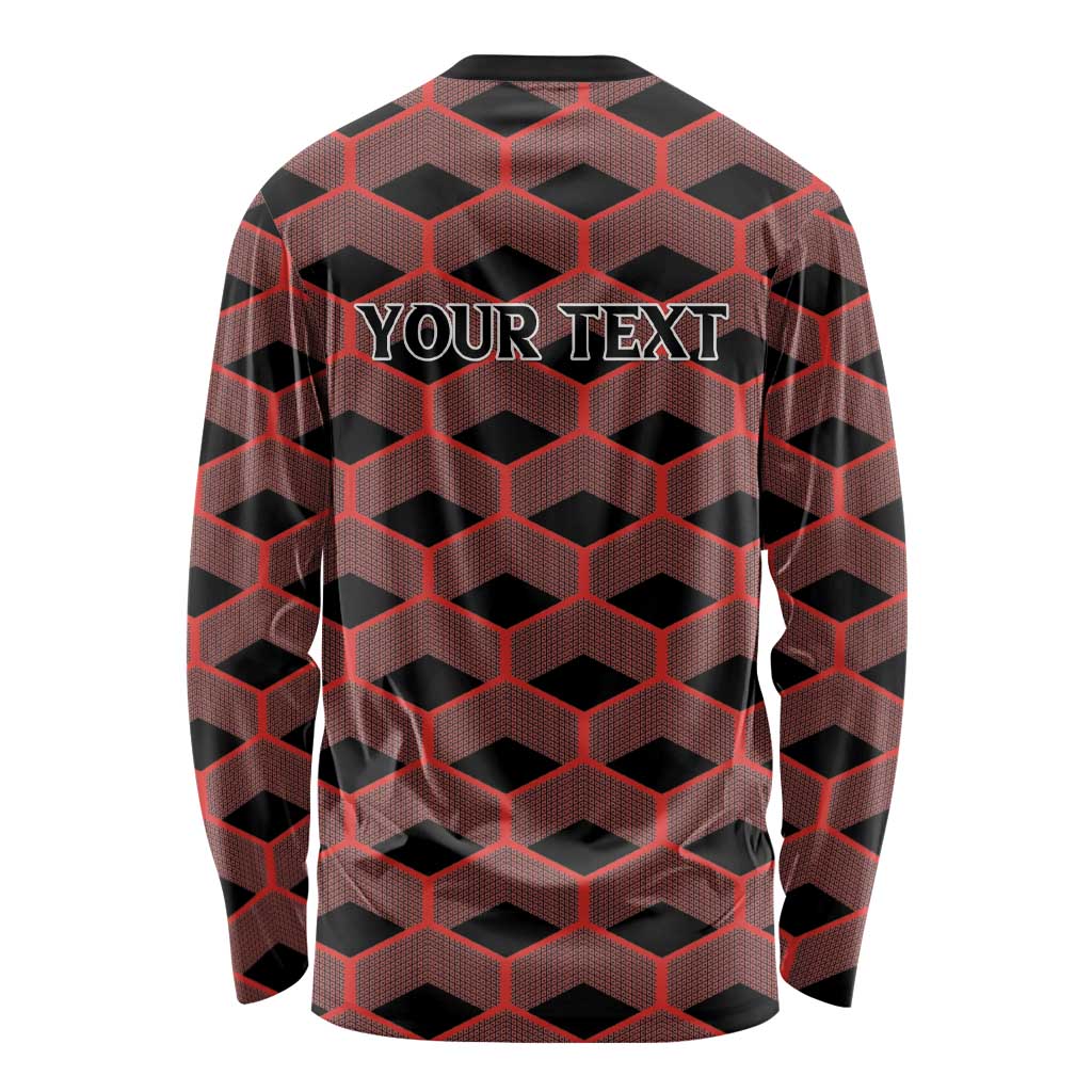 Personalized Kenya Athletics Black Jersey Long Sleeve Shirt - Wonder Print Shop
