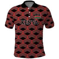 Personalized Kenya Athletics Black Jersey Polo Shirt - Wonder Print Shop