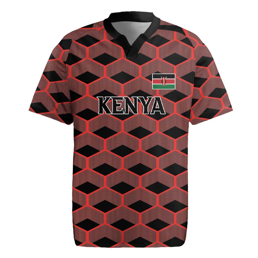 Personalized Kenya Athletics Black Jersey Rugby Jersey - Wonder Print Shop