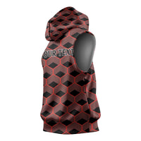 Personalized Kenya Athletics Black Jersey Sleeveless Hoodie - Wonder Print Shop