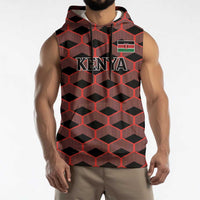 Personalized Kenya Athletics Black Jersey Sleeveless Hoodie - Wonder Print Shop