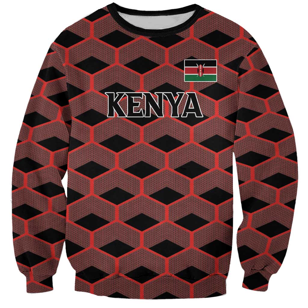 Personalized Kenya Athletics Black Jersey Sweatshirt - Wonder Print Shop