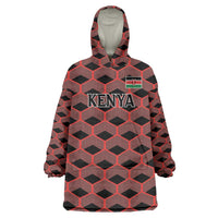 Personalized Kenya Athletics Black Jersey Wearable Blanket Hoodie - Wonder Print Shop