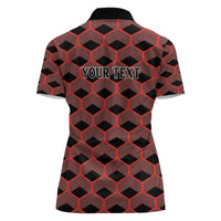 Personalized Kenya Athletics Black Jersey Women Polo Shirt - Wonder Print Shop