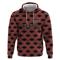 Personalized Kenya Athletics Black Jersey Zip Hoodie - Wonder Print Shop