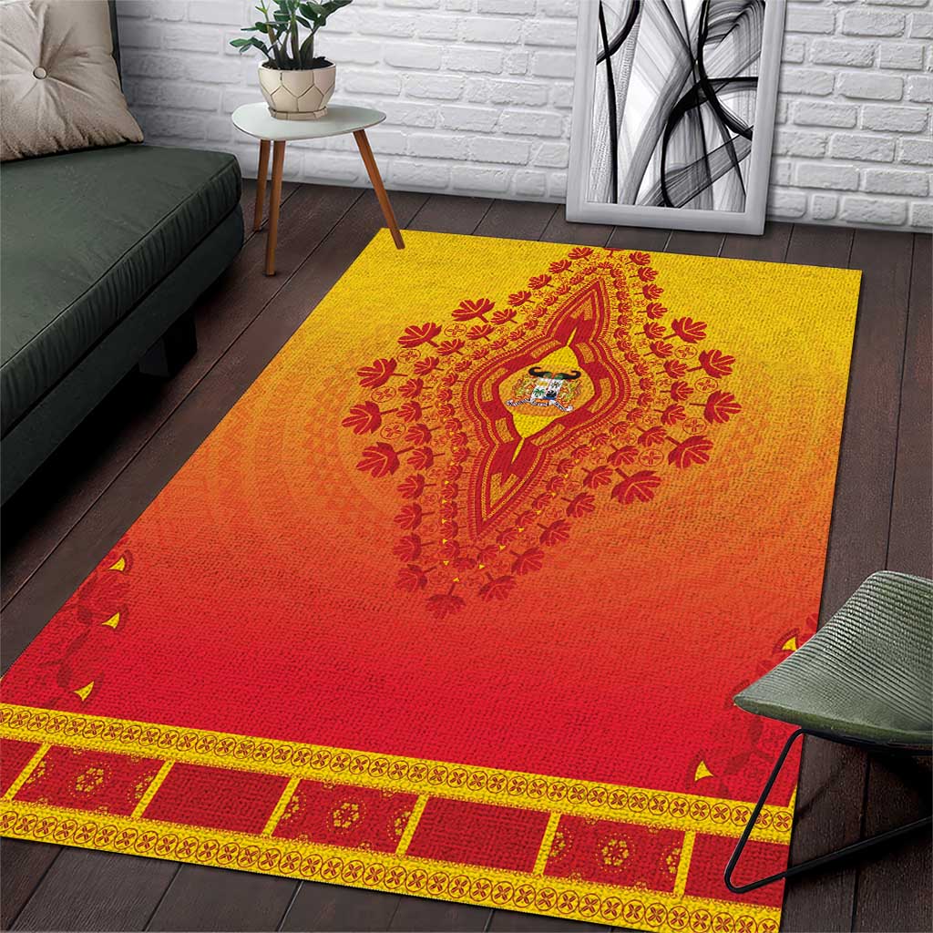 Benin African Dashiki Area Rug - Wonder Print Shop