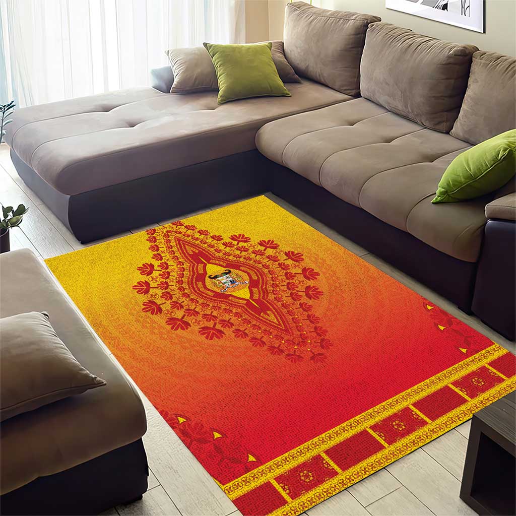 Benin African Dashiki Area Rug - Wonder Print Shop