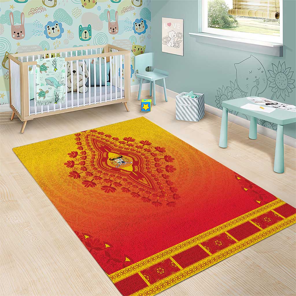 Benin African Dashiki Area Rug - Wonder Print Shop