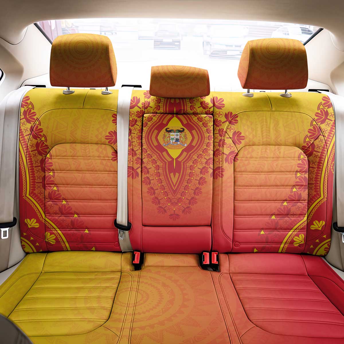 Benin African Dashiki Back Car Seat Cover - Wonder Print Shop