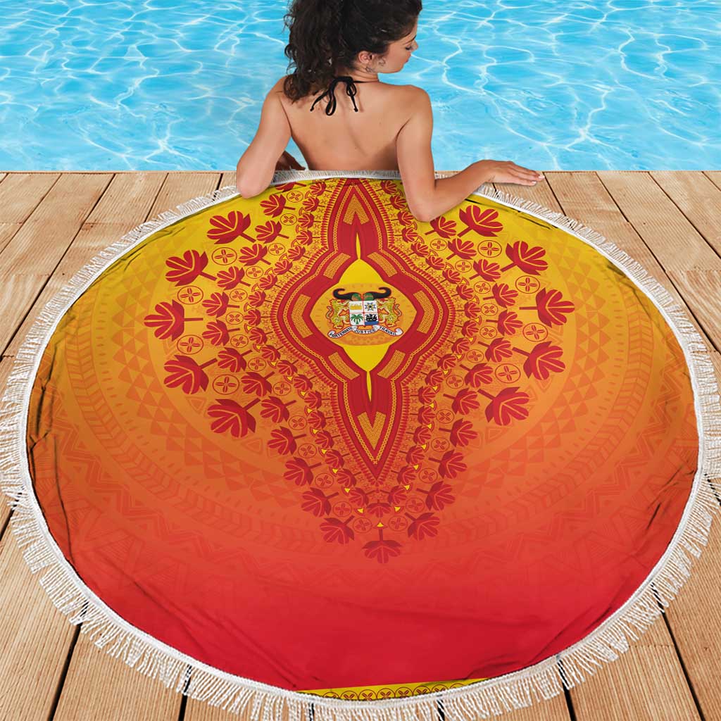 Benin African Dashiki Beach Blanket - Wonder Print Shop