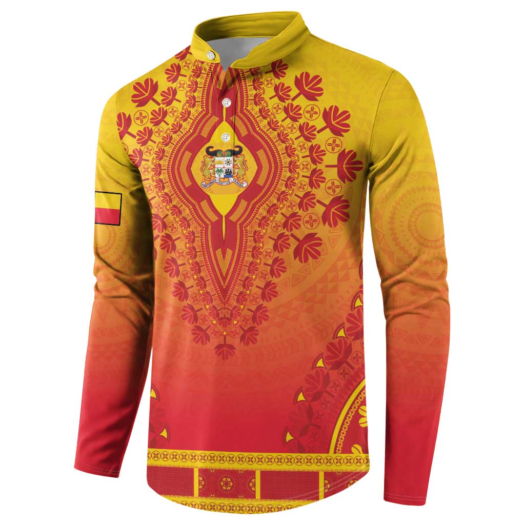 Personalized Benin African Dashiki Button Sweatshirt - Wonder Print Shop