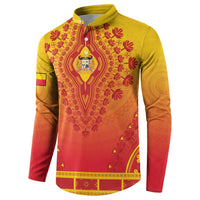 Personalized Benin African Dashiki Button Sweatshirt - Wonder Print Shop