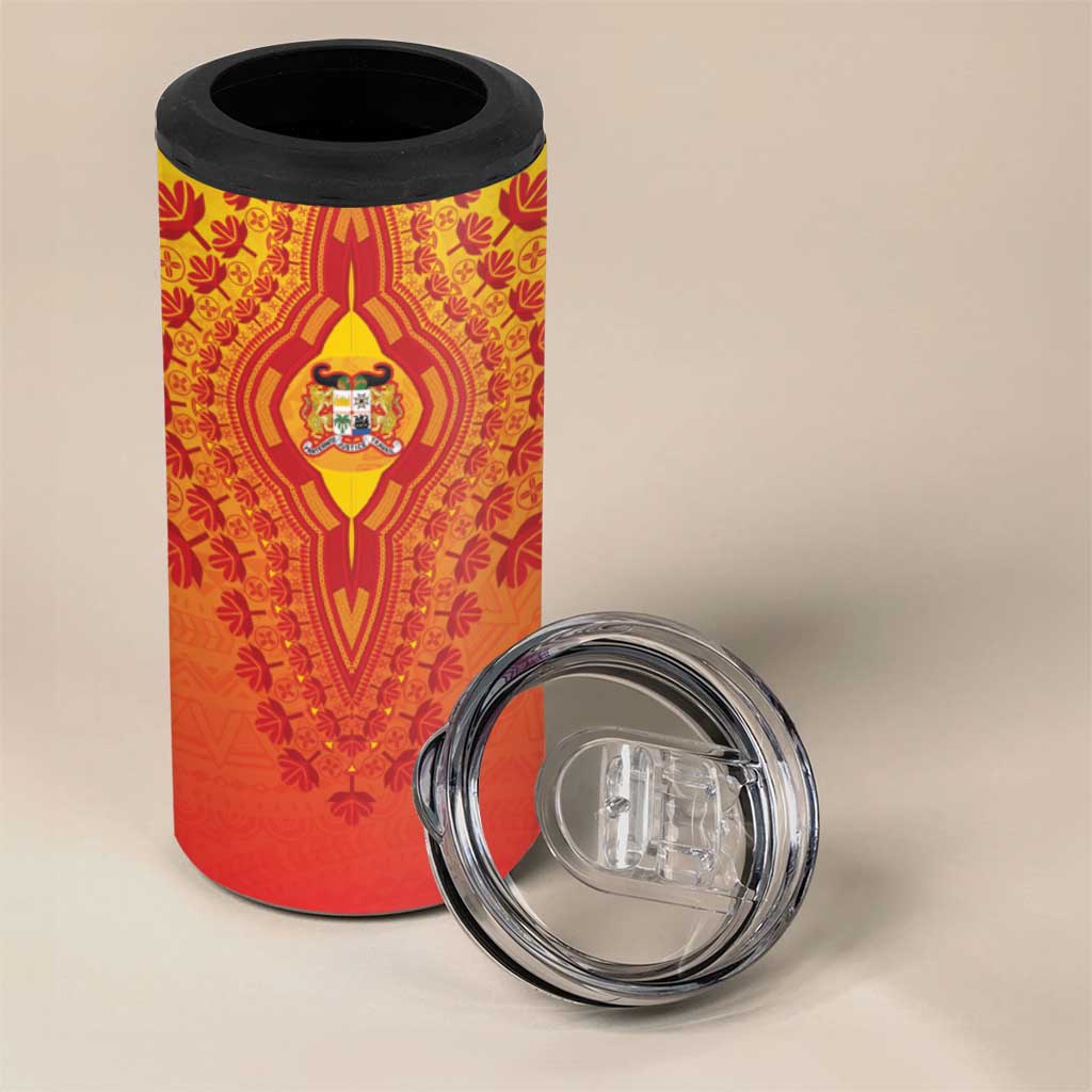 Personalized Benin African Dashiki 4 in 1 Can Cooler Tumbler - Wonder Print Shop