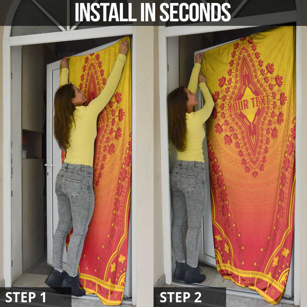 Personalized Benin African Dashiki Door Cover - Wonder Print Shop