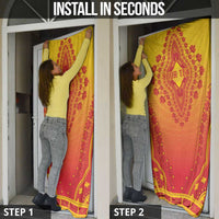 Personalized Benin African Dashiki Door Cover - Wonder Print Shop