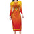 Personalized Benin African Dashiki Family Matching Long Sleeve Bodycon Dress and Hawaiian Shirt - Wonder Print Shop