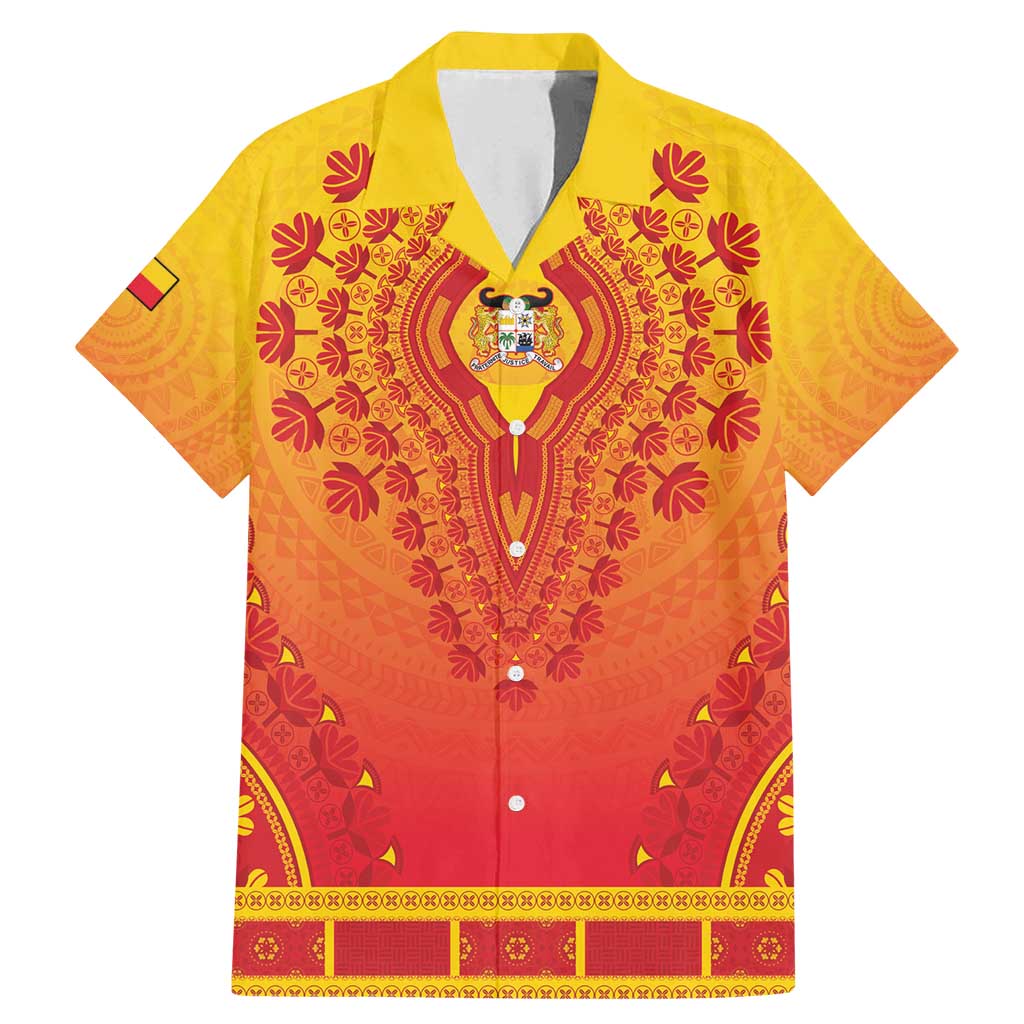 Personalized Benin African Dashiki Family Matching Mermaid Dress and Hawaiian Shirt - Wonder Print Shop