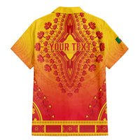 Personalized Benin African Dashiki Family Matching Mermaid Dress and Hawaiian Shirt - Wonder Print Shop