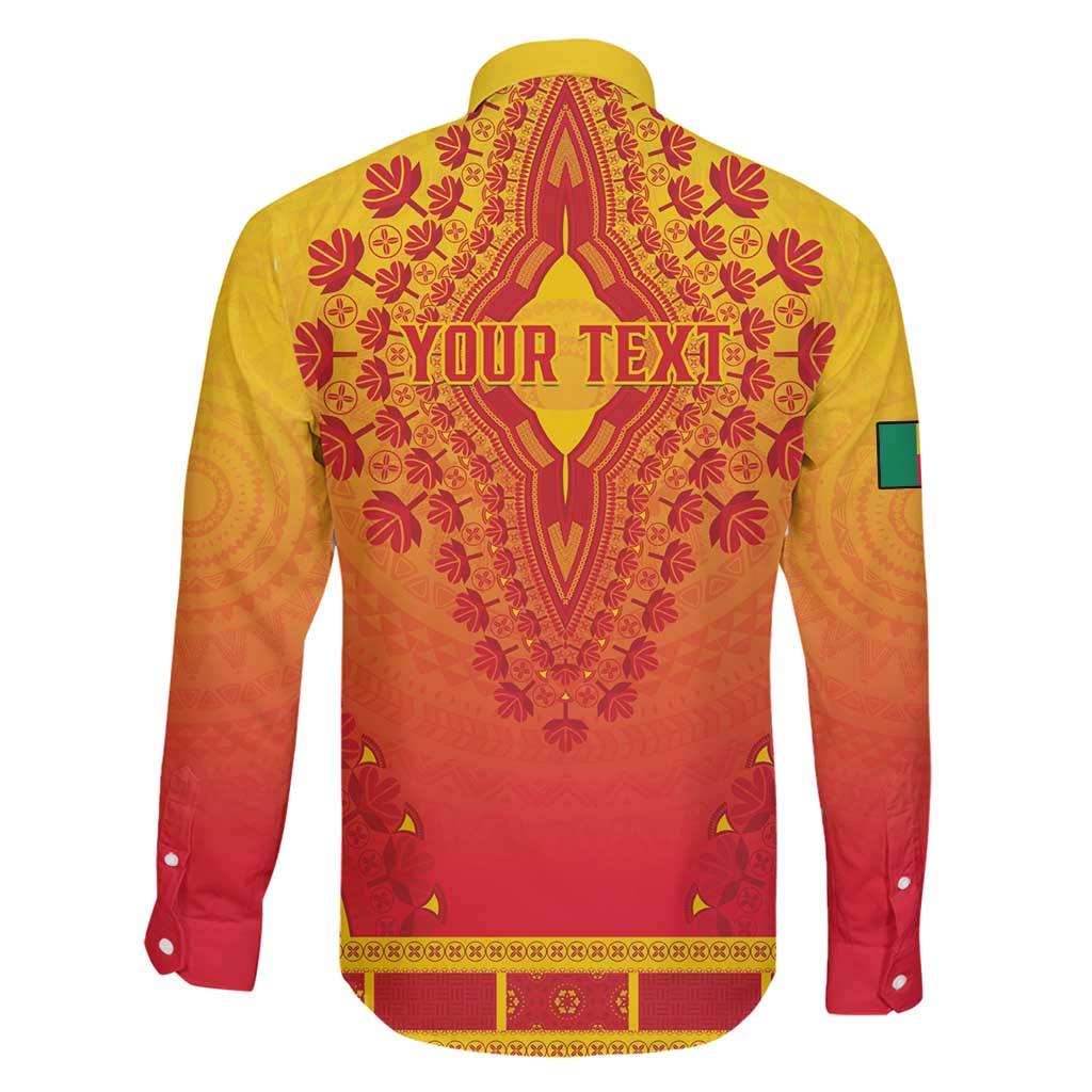 Personalized Benin African Dashiki Family Matching Mermaid Dress and Hawaiian Shirt - Wonder Print Shop