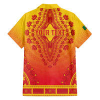 Personalized Benin African Dashiki Family Matching Off The Shoulder Long Sleeve Dress and Hawaiian Shirt - Wonder Print Shop