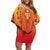 Personalized Benin African Dashiki Family Matching Off Shoulder Short Dress and Hawaiian Shirt - Wonder Print Shop