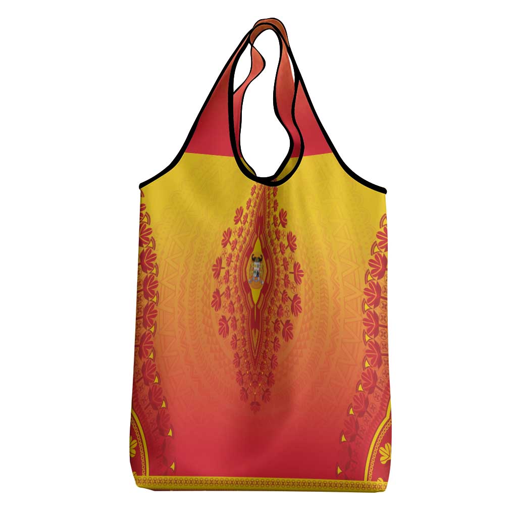 Benin African Dashiki Grocery Bag - Wonder Print Shop