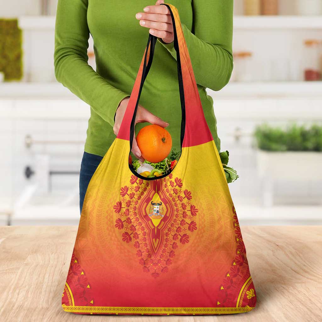 Benin African Dashiki Grocery Bag - Wonder Print Shop