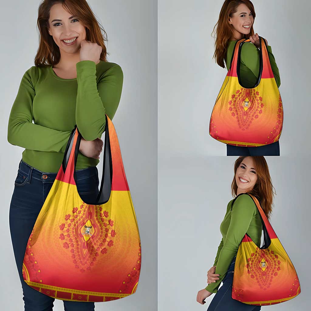 Benin African Dashiki Grocery Bag - Wonder Print Shop