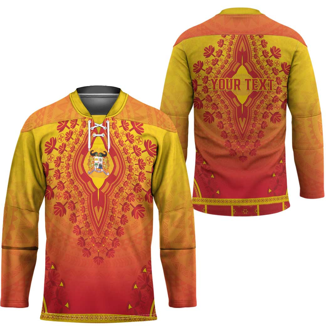 Personalized Benin African Dashiki Hockey Jersey - Wonder Print Shop